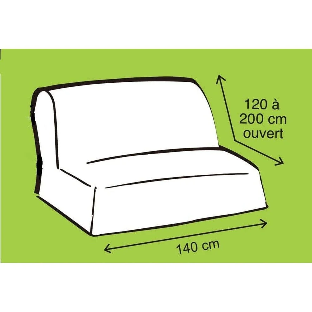 Sofa Cover for IKEA sofabed Lycksele Lovas, Double seat sleepcover, Gray